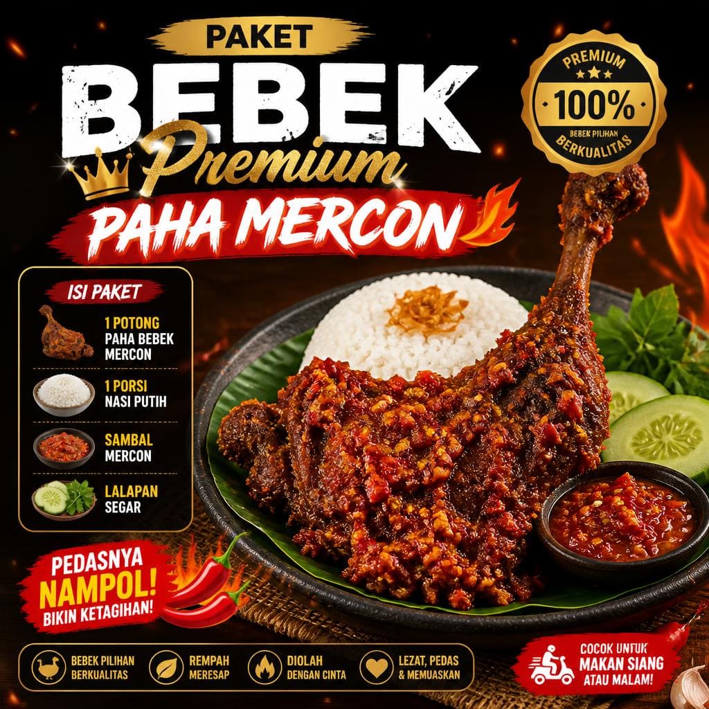 Paket Bebek Premium Paha Mercon